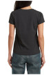 Thumbnail T-shirt en coton biologique noir à coupe ajustée pourvu d'un col v - Image 2