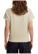 Thumbnail T-shirt en coton biologique beige à coupe droite pourvu d'un col rond - Image 3