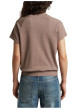 Thumbnail T-shirt en coton biologique mauve à coupe droite pourvu d'un col rond - Image 3