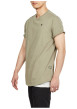 Thumbnail T-shirt en coton biologique kaki à coupe droite pourvu de manches courtes - Image 2
