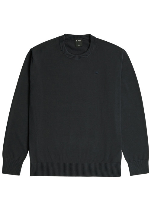 Pull nuit col rond pourvu d'une coupe droite et de manches longues