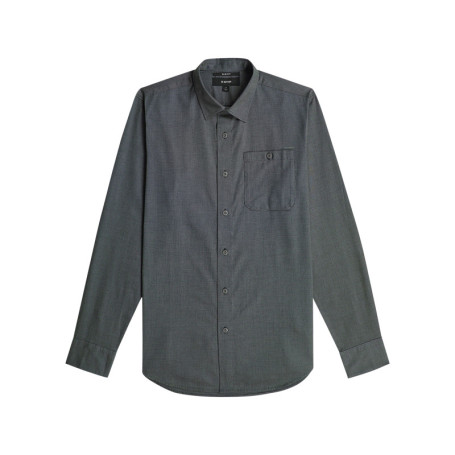 Chemise en coton grise pourvue d'une coupe...