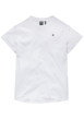 Thumbnail T-shirt en coton biologique blanc à coupe droite pourvu de manches courtes