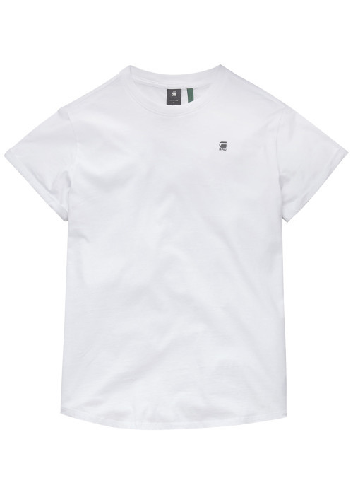T-shirt en coton biologique blanc à coupe...
