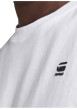 Thumbnail T-shirt en coton biologique blanc à coupe droite pourvu de manches courtes - Image 5