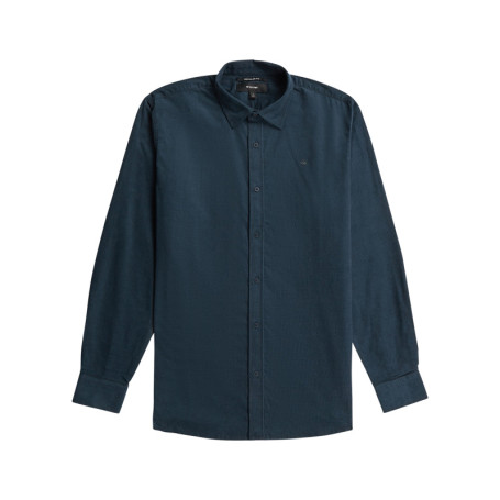 Chemise en coton marine pourvue d'une coupe...