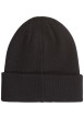 Thumbnail Bonnet noir souple pourvu de l'étiquette de la marque à l'avant - Image 2