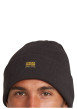 Thumbnail Bonnet noir souple pourvu de l'étiquette de la marque à l'avant - Image 3