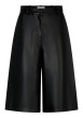 Thumbnail Short chino noir uni avec une coupe large muni d'une fermeture à zip