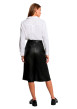 Thumbnail Short chino noir uni avec une coupe large muni d'une fermeture à zip - Image 3