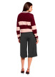 Thumbnail Short chino gris à rayures avec une coupe large muni d'un zip et d'une agrafe - Image 3