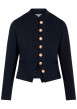 Thumbnail Blazer marine uni avec une coupe ajustée et des manches longues