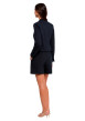 Thumbnail Blazer marine uni avec une coupe ajustée et des manches longues - Image 3