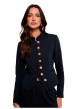 Thumbnail Blazer marine uni avec une coupe ajustée et des manches longues - Image 4