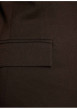 Thumbnail Blazer marron uni avec une coupe droite et des manches longues - Image 6