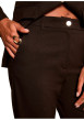 Thumbnail Pantalon marron uni avec une coupe bootcut muni d'un zip et d'un bouton - Image 5