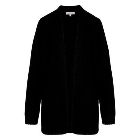 Gilet noir uni avec une coupe droite et des...