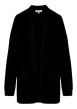 Thumbnail Gilet noir uni avec une coupe droite et des manches longues