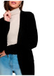 Thumbnail Gilet noir uni avec une coupe droite et des manches longues - Image 5