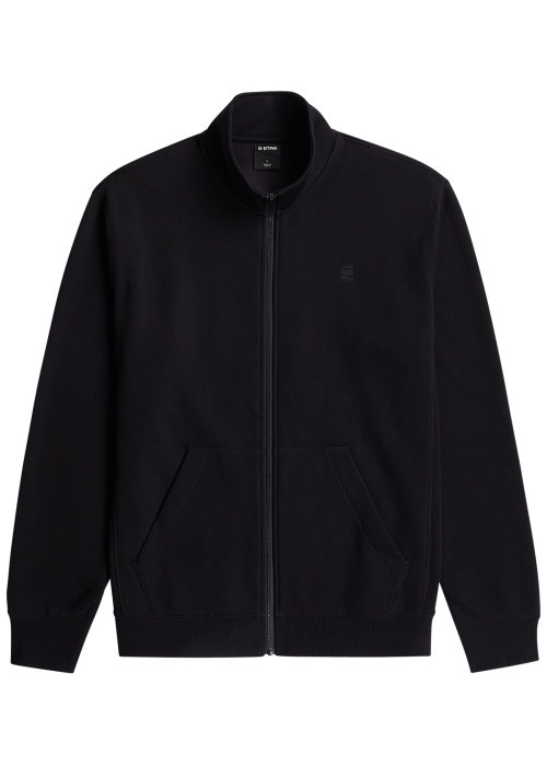 Sweat noir pourvu d'une coupe droite et du logo...