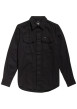 Thumbnail Chemise en coton noire pourvue d'une coupe droite et d'un col à revers