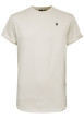 Thumbnail T-shirt en coton biologique écru à coupe droite pourvu de manches courtes