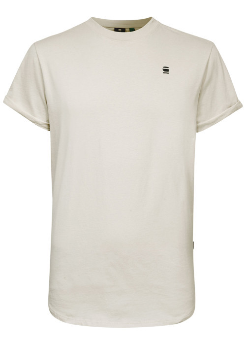 T-shirt en coton biologique écru à coupe droite...