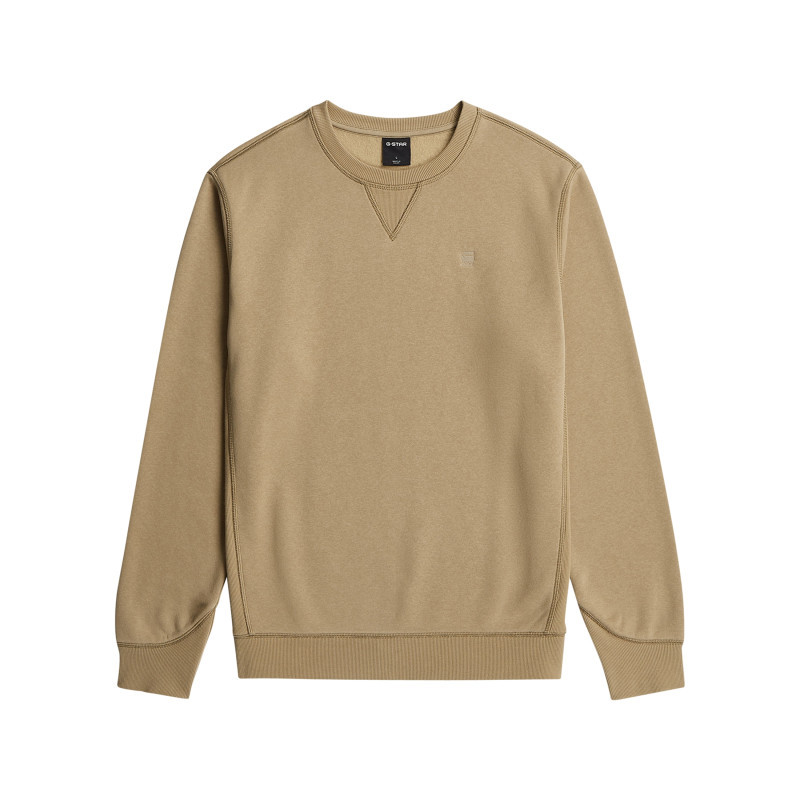 G-star - Sweat Beige Pourvu D'une Coupe Droite Et Du Logo De La Marque - Beige G-star - Sweat Beige Pourvu D'une Coupe Droite Et Du Logo De La Marque - Beige