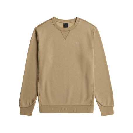 Sweat beige pourvu d'une coupe droite et du...
