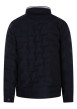 Thumbnail Doudoune en coton bleu marine uni à coupe droite munie d'un col semi montant - Image 2