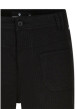 Thumbnail Pantalon noir à coupe ample avec 4 poches plaquées et logo noir - Image 3