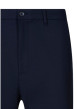Thumbnail Pantalon chino bleu marine uni à une coupe droite avec 1 zip et 1 bouton - Image 3