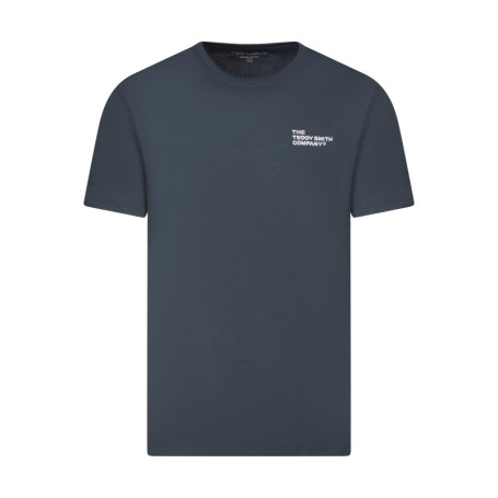T-shirt en coton gris uni avec une coupe droite...