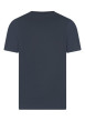 Thumbnail T-shirt en coton gris uni avec une coupe droite et un col rond - Image 2