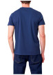 Thumbnail T-shirt en coton bleu marine imprimé avec une coupe droite et un col rond - Image 2