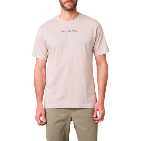 T-shirt en coton beige à imprimé gants de box...