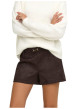 Thumbnail Short chino marron à coupe droite pourvu d'une ceinture décorative - Image 3