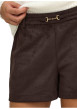 Thumbnail Short chino marron à coupe droite pourvu d'une ceinture décorative - Image 5