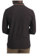 Thumbnail Polo en coton chocolat uni doté d'une coupe droite et d'un col boutonné - Image 3