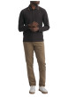 Thumbnail Polo en coton chocolat uni doté d'une coupe droite et d'un col boutonné - Image 4