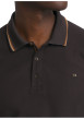 Thumbnail Polo en coton chocolat uni doté d'une coupe droite et d'un col boutonné - Image 5