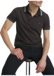 Thumbnail Polo en coton chocolat à coupe droite pourvu d'un col boutonné - Image 4