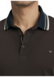 Thumbnail Polo en coton chocolat à coupe droite pourvu d'un col boutonné - Image 5