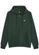 Thumbnail Sweat zippé en coton mélangé vert à coupe droite pourvu de manches longues