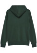 Thumbnail Sweat zippé en coton mélangé vert à coupe droite pourvu de manches longues - Image 2
