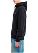 Thumbnail Sweat en coton mélangé noir à coupe droite pourvu de manches longues - Image 4