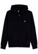 Thumbnail Sweat zippé en coton mélangé noir à coupe droite pourvu de manches longues