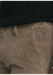 Thumbnail Pantalon chino taupe en coton velours côtelé doté d'une coupe slim - Image 5
