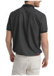 Thumbnail Polo avec un tissu piqué noir et blanc à coupe droite doté d'un col zippé - Image 3