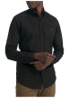 Thumbnail Chemise en coton noire ornée de motifs géométriques avec une coupe ajustée - Image 2